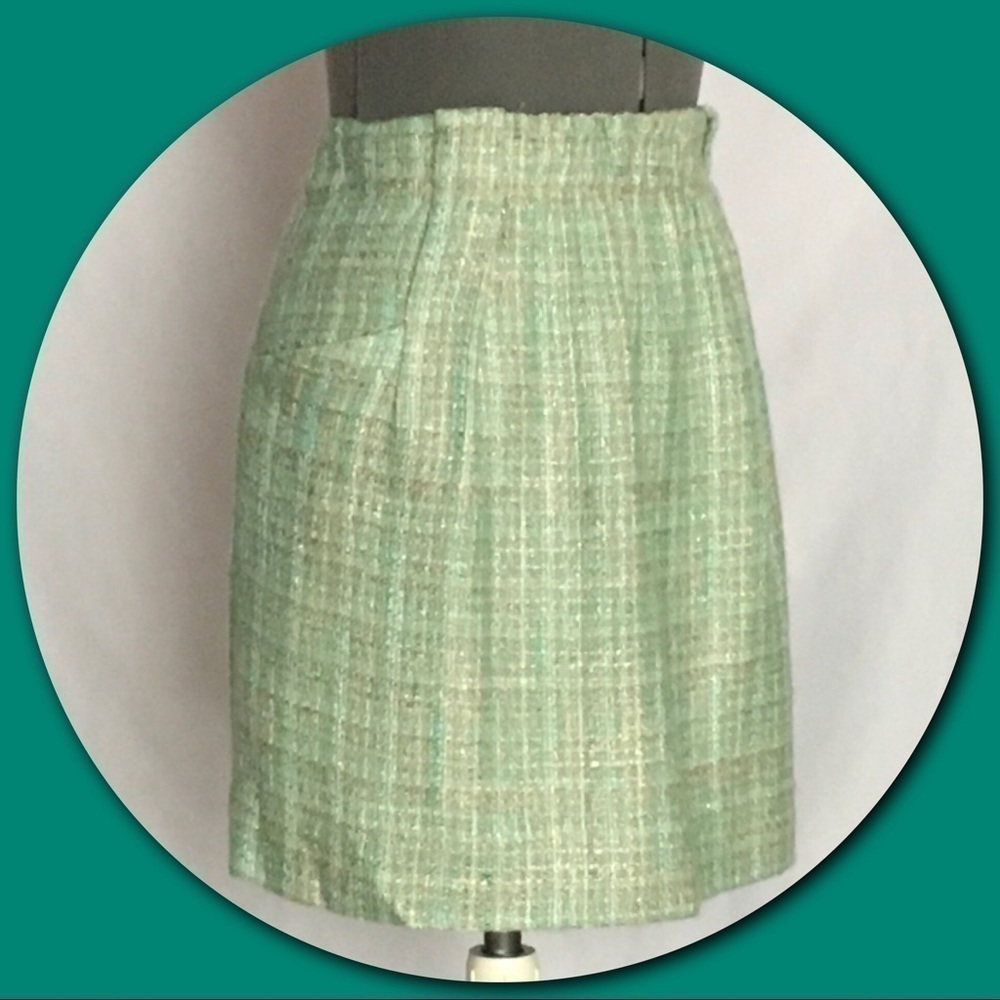 J. CREW FACTORY Surf Tweed Woven Mini Skirt Size 4 - Picture 4 of 6